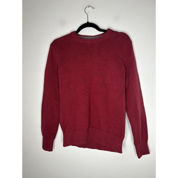 Eddie Bauer Men's Sweater Red Pullover Vintage Cotton Crewneck Size Small - Picture 4 of 8